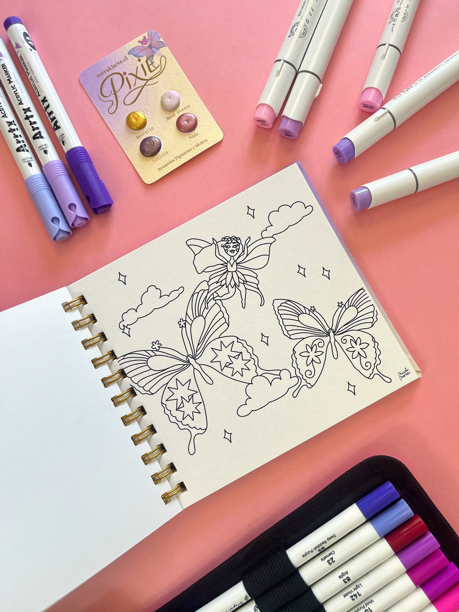 PIXIE | Libro pocket para colorear ✨