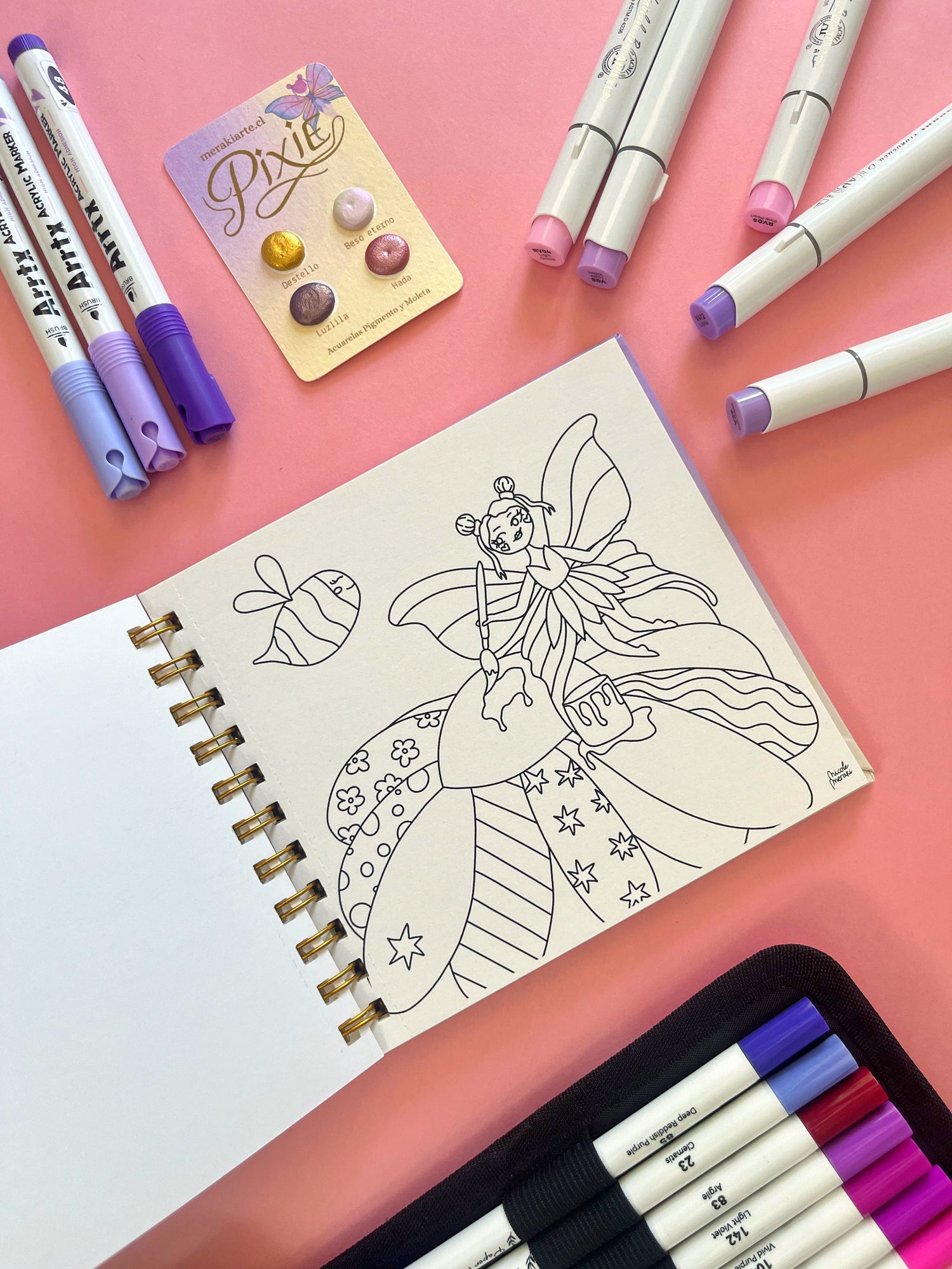 PIXIE | Libro pocket para colorear ✨