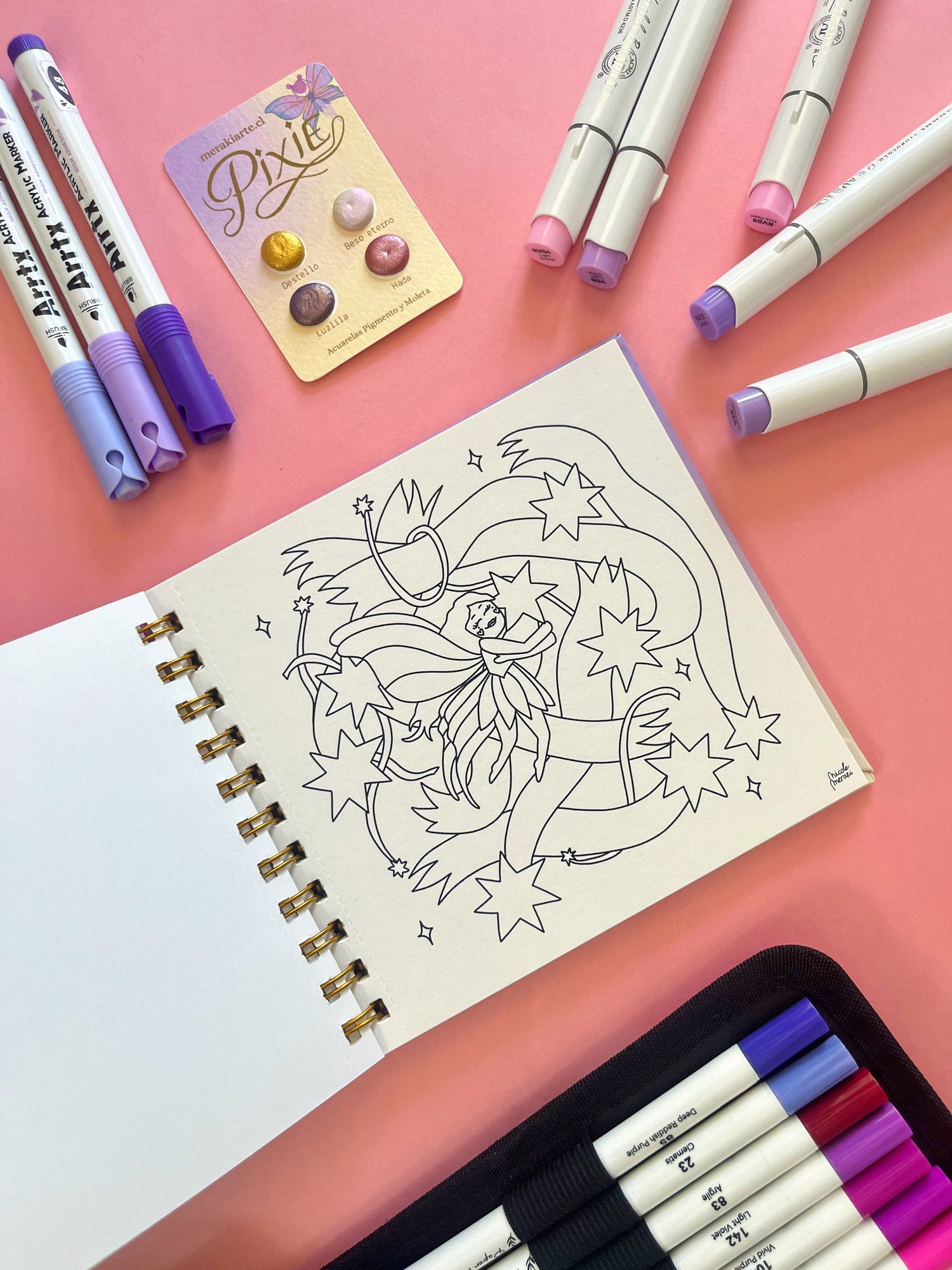 PIXIE | Libro pocket para colorear ✨