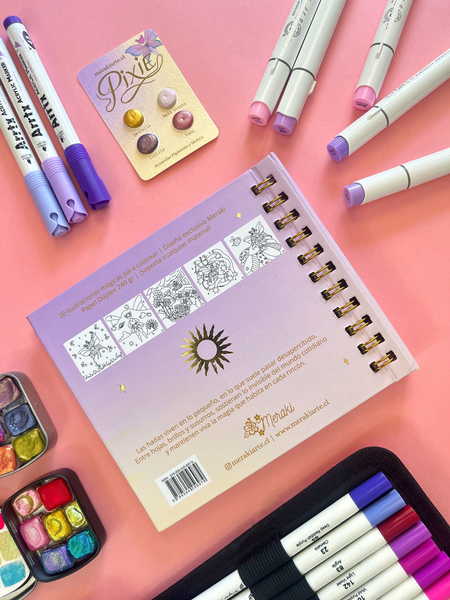 PIXIE | Libro pocket para colorear ✨