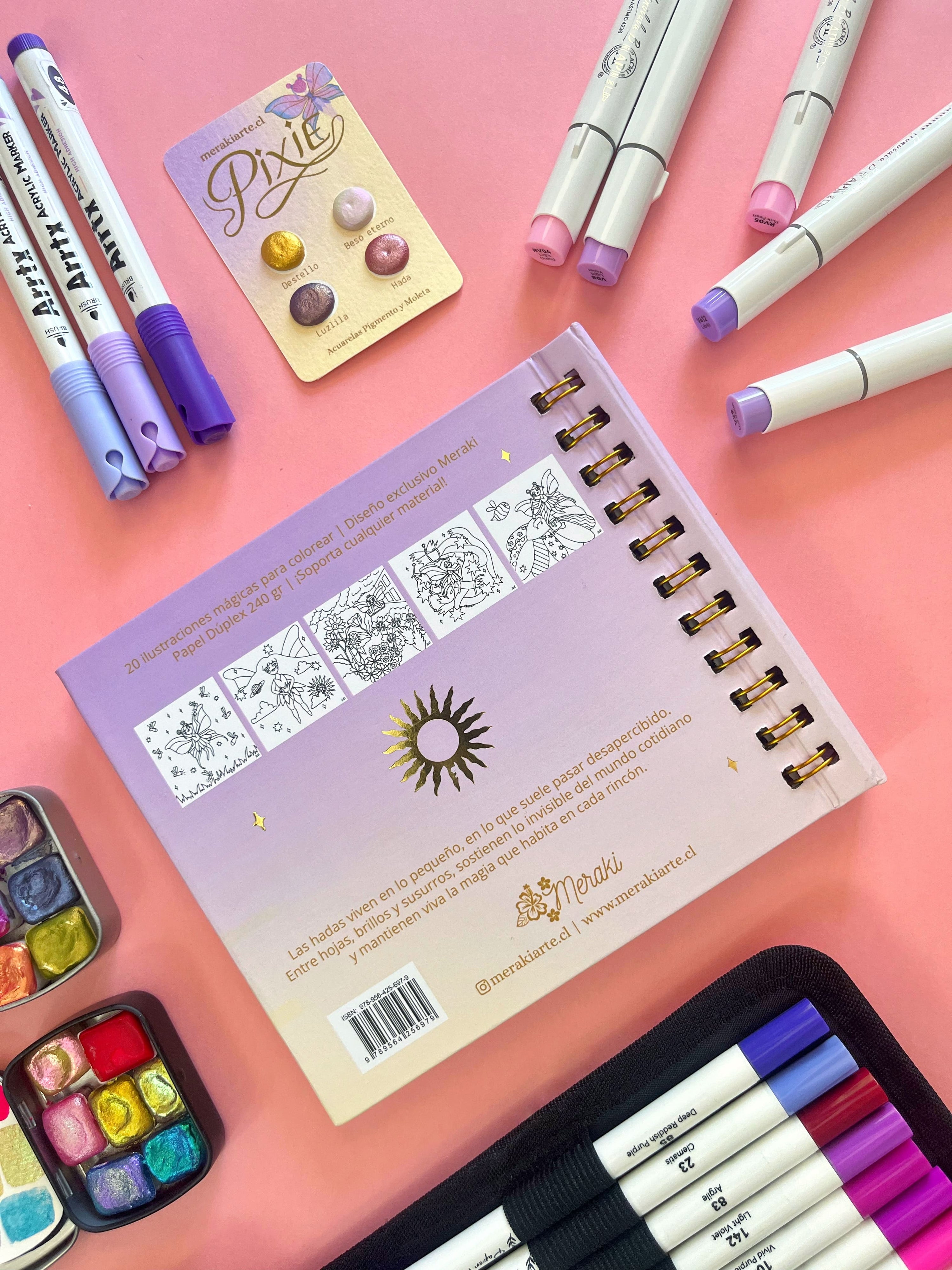 PIXIE | Libro pocket para colorear ✨