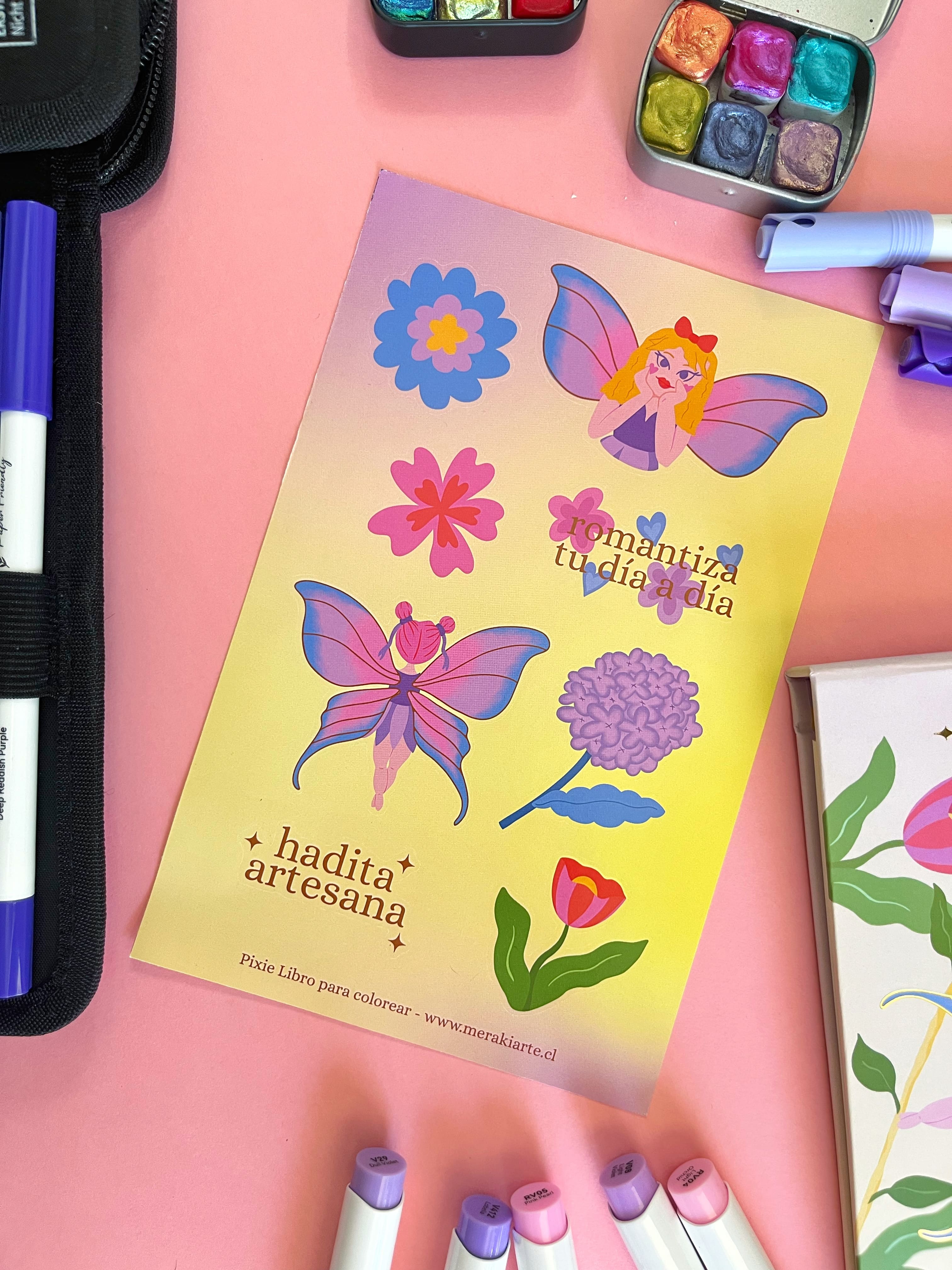 PIXIE | Libro pocket para colorear ✨