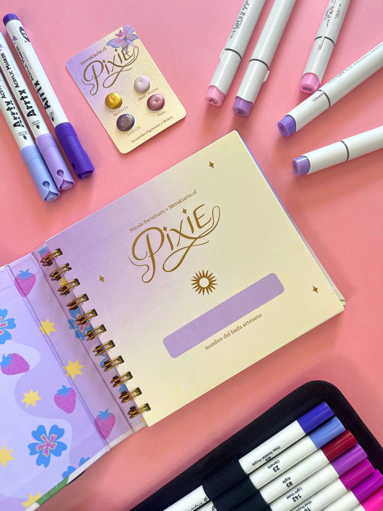 PIXIE | Libro pocket para colorear ✨