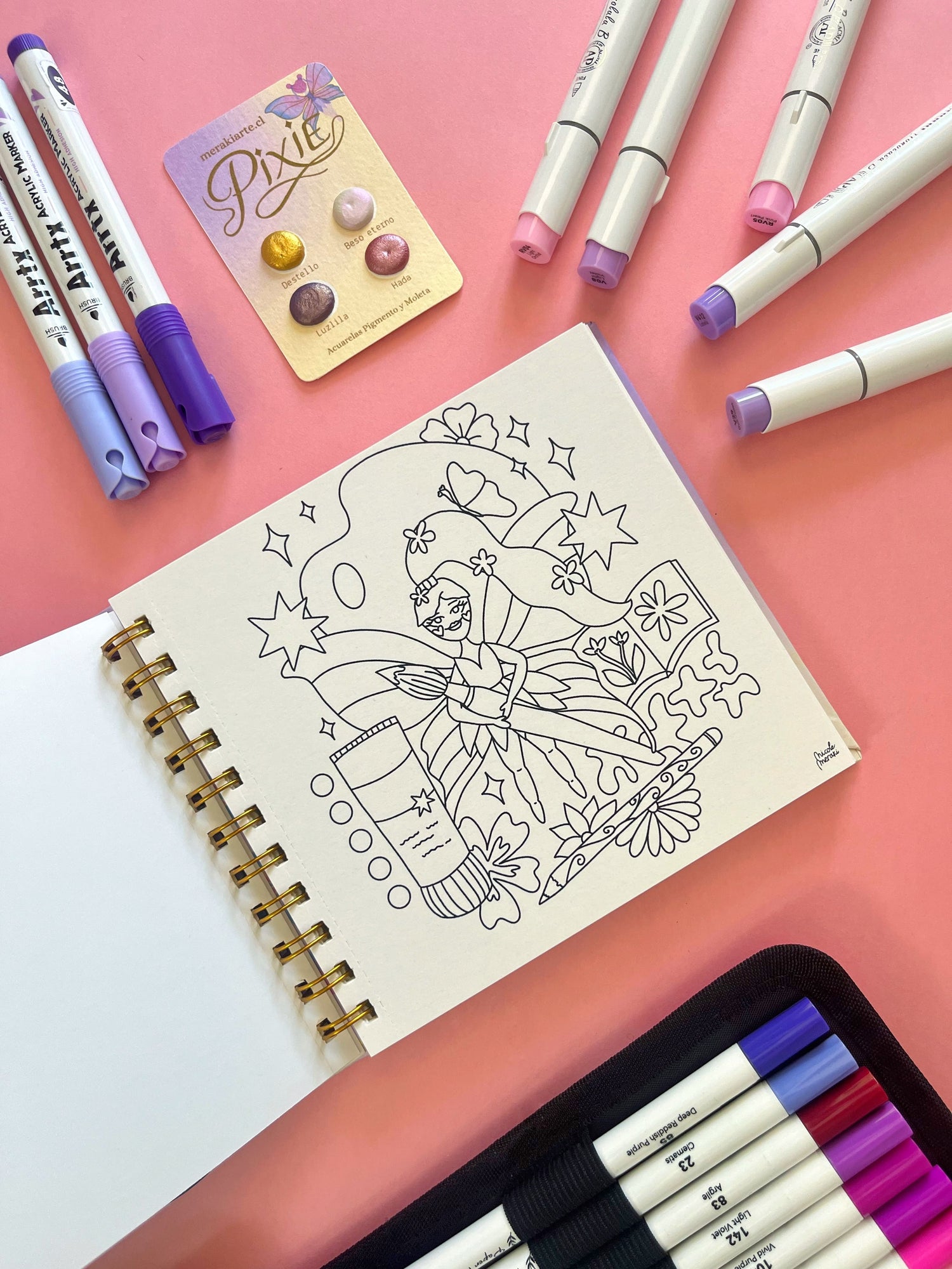 PIXIE | Libro pocket para colorear ✨