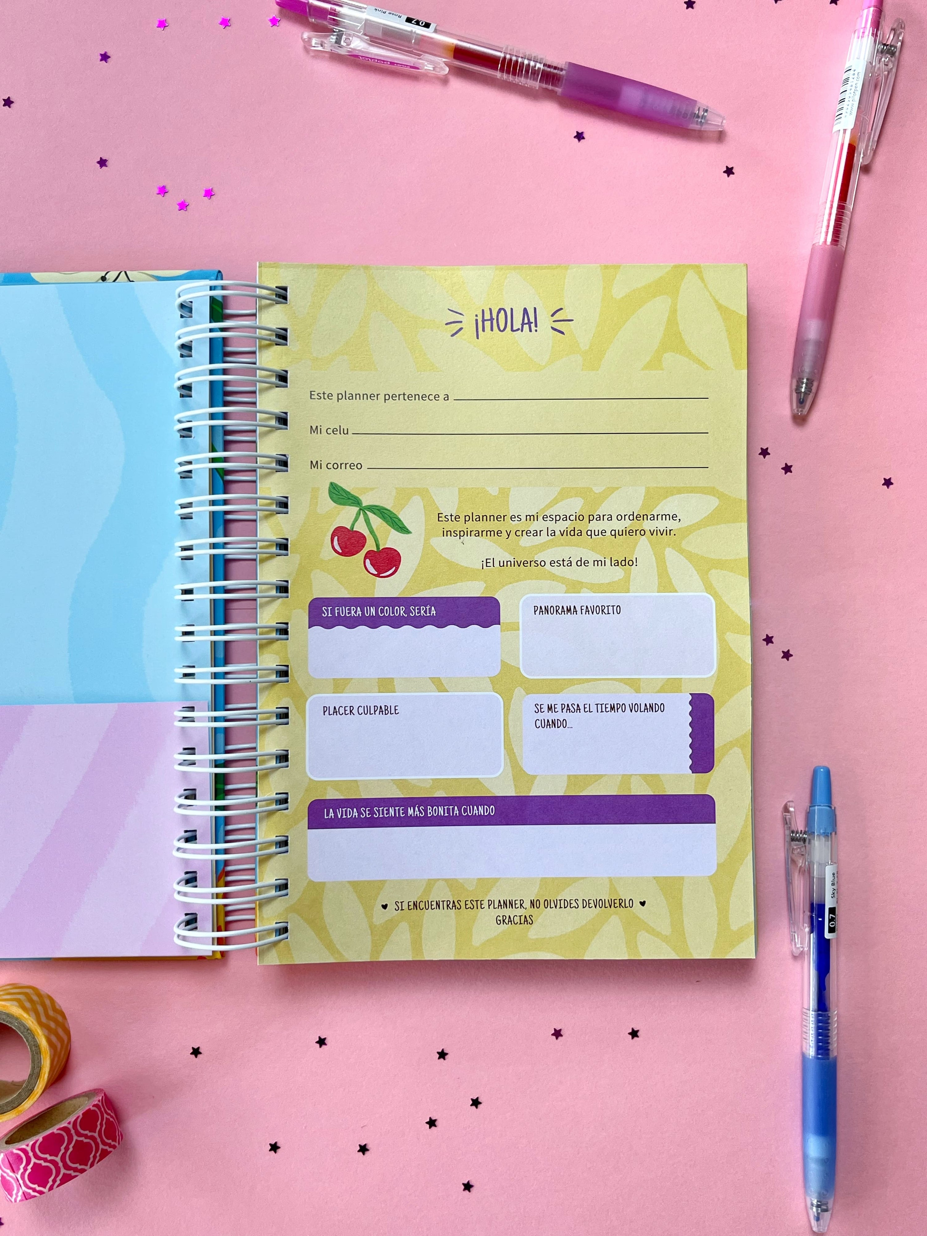 "Actitud Felina" 🐈 - Planner Meraki Sin Fechas