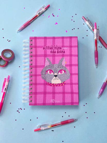 &quot;Actitud Felina&quot; 🐈 - Planner Meraki Sin Fechas