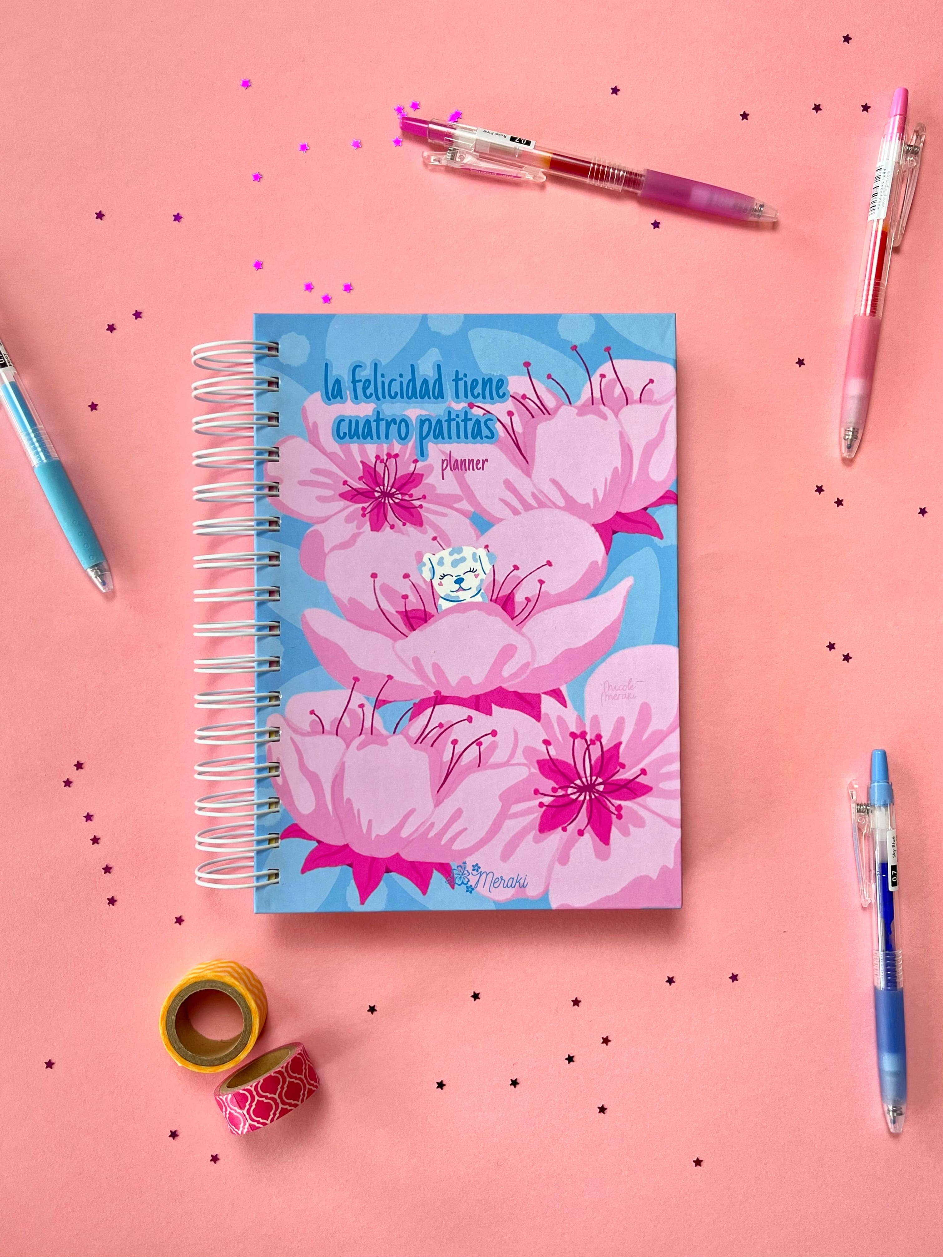 "Cuatro patitas" 🐶🐾 - Planner Meraki Sin Fechas