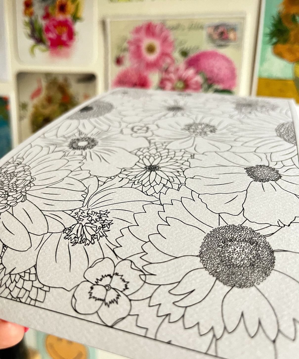 Set de 4 ilustraciones para pintar