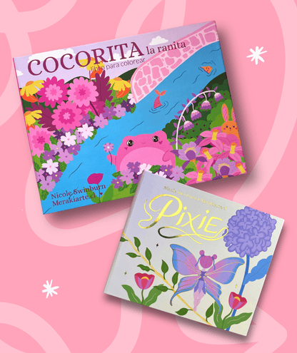 Pack Pixie + Cocorita La Ranita | Libros para colorear