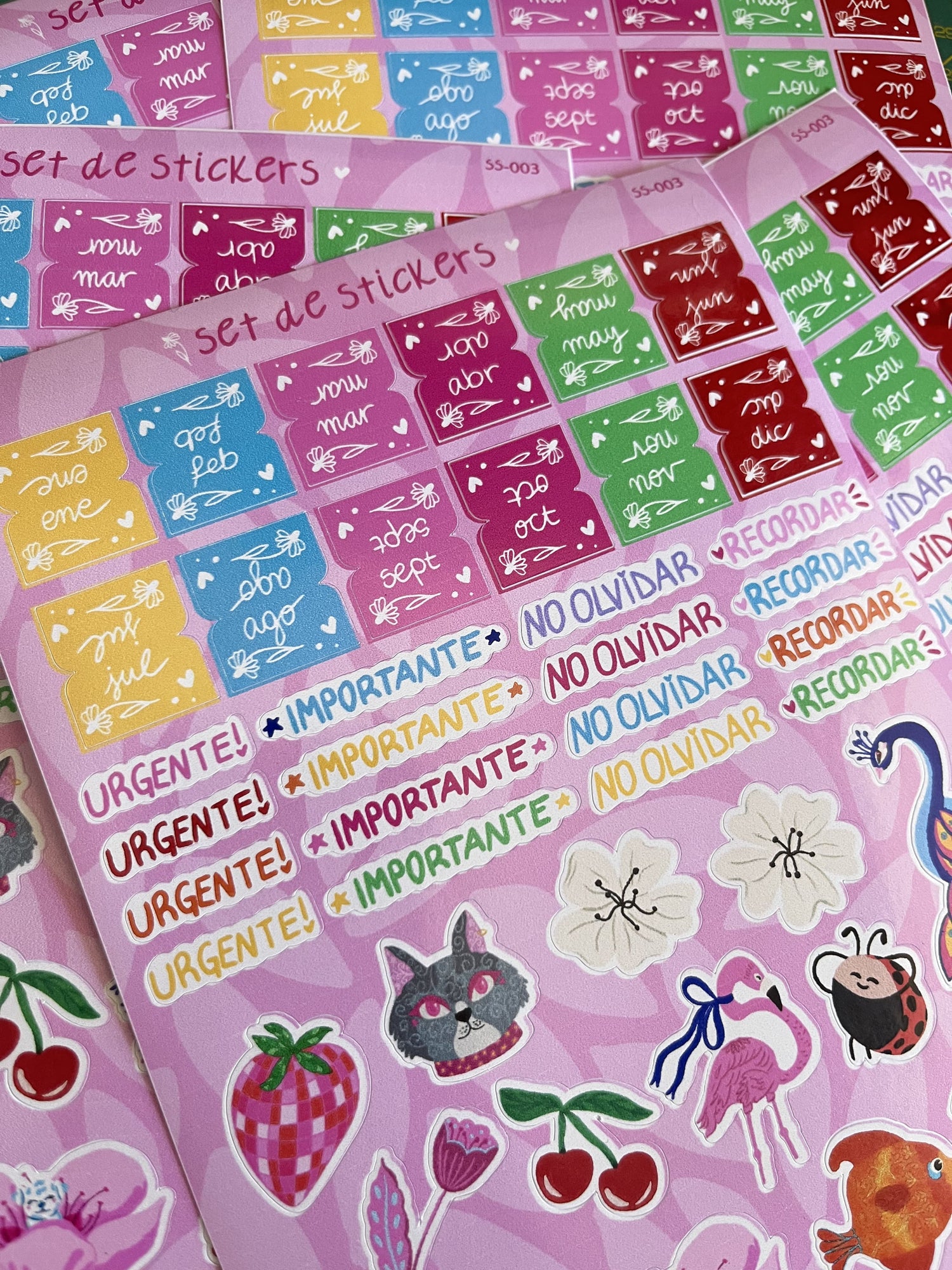 Lámina de Stickers | Vivir Bonito