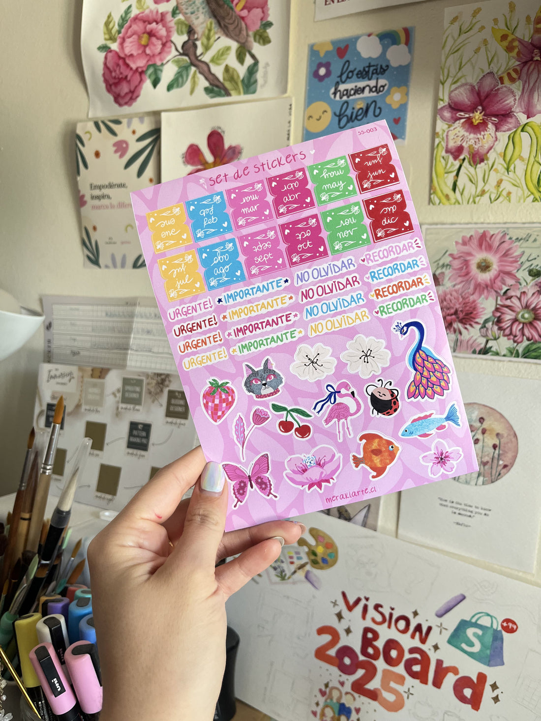 Lámina de Stickers | Vivir Bonito