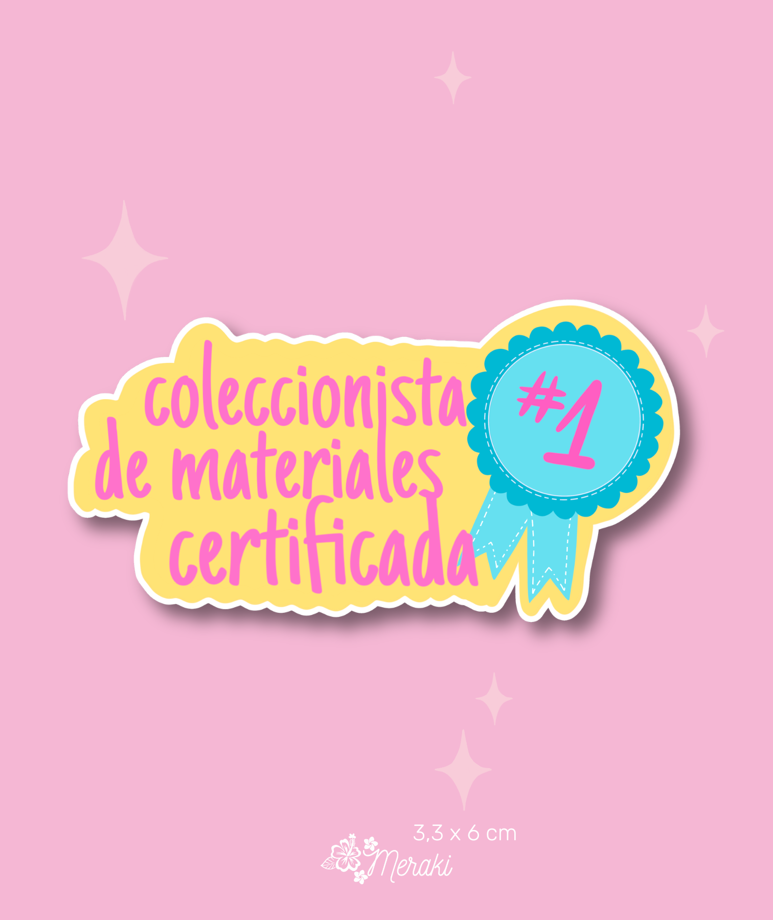 Sticker de Vinilo | Coleccionista de materiales certificada 